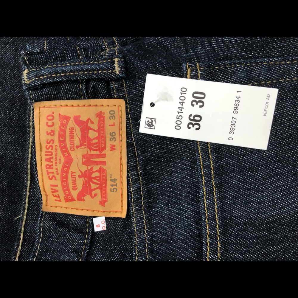 Levi 514 jeans 36x30